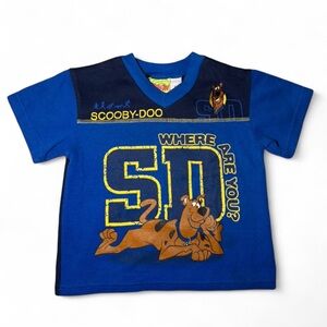 Scooby Doo where are you 90s Jersey Style Short Sleeve Boy shirt size 5 🌿